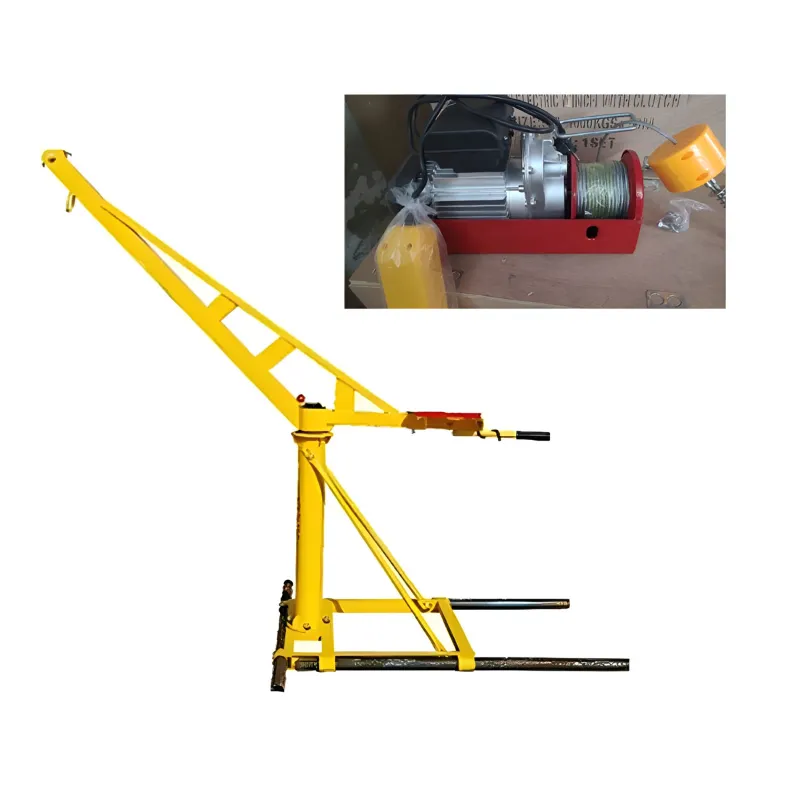  Harshyam Techno 150 kg Capacity Mini Crane With Electric Winch, 2 HP Copper Winding Motor, 20 meter & 6 mm Wire Rope