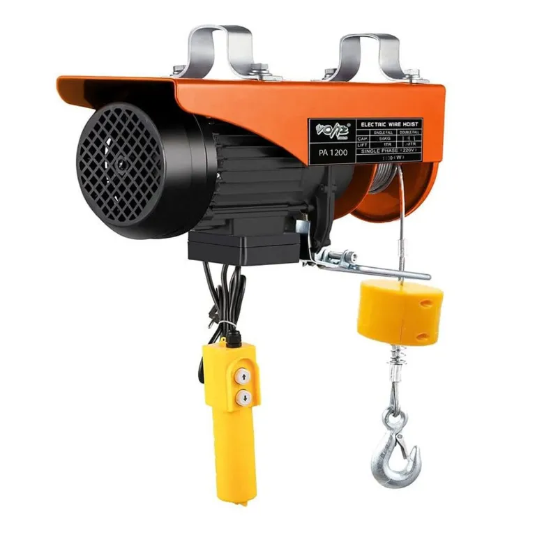 Voltz 1200 Kg Load Capacity Mini Electric Hoist, 2200 W Motor With 20 Meter 8 mm Wire Rope