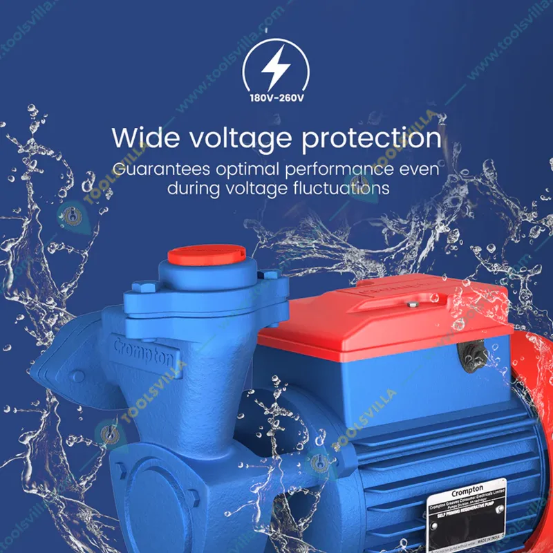 Crompton 1Hp Single Phase Self Priming Monoblock Pump, 157ft Max. Head, 25X25mm (MINI MASTER I) - 18 Months Warranty