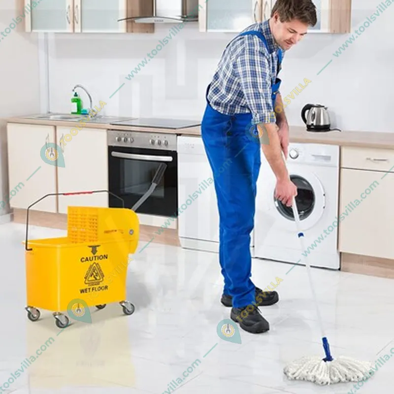 Heavy Duty Single Mop Wringer Trolley 20L for Cleaning and Mopping