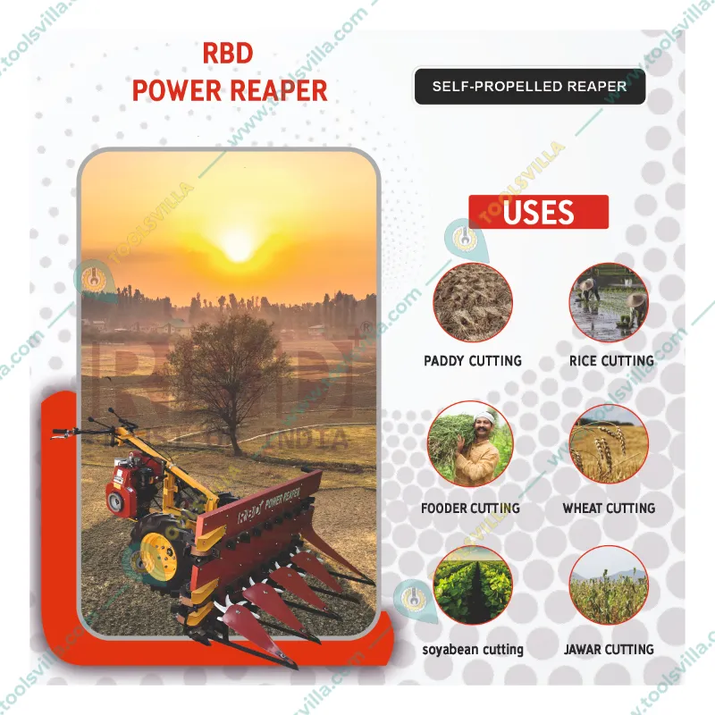 RBD-RPR Mini Harvester Diesel Type With 5 HP ISI Honda Engine with 2 years Warranty