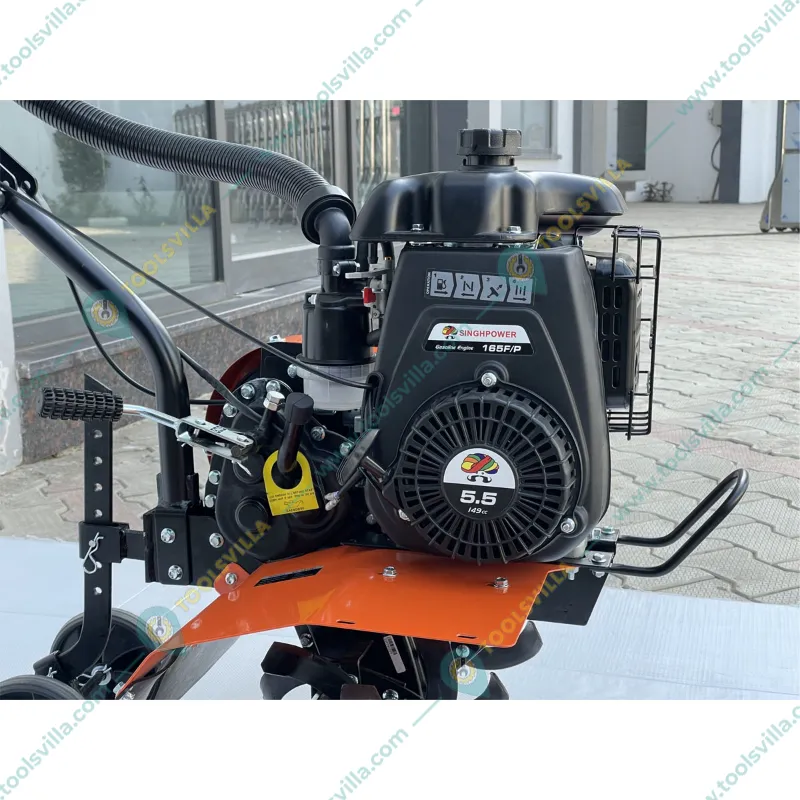 SINGH POWER SP-460MT, 5.5 HP Petrol Operated Mini Power Weeder With Adjustable Rotavator