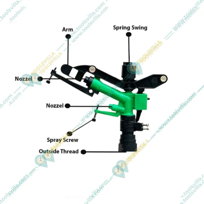 WaterSun Mini 1 inch Rain Gun Sprinkler Used for Agriculture, Gardening, Horticulture purposes