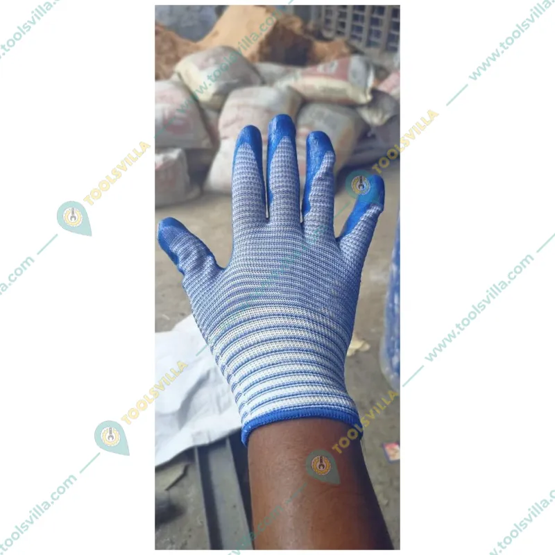 Minsales 10 Pair Safety Gloves - Cut Protection, Nitrile Coating, Full Fingered for Industrial Use