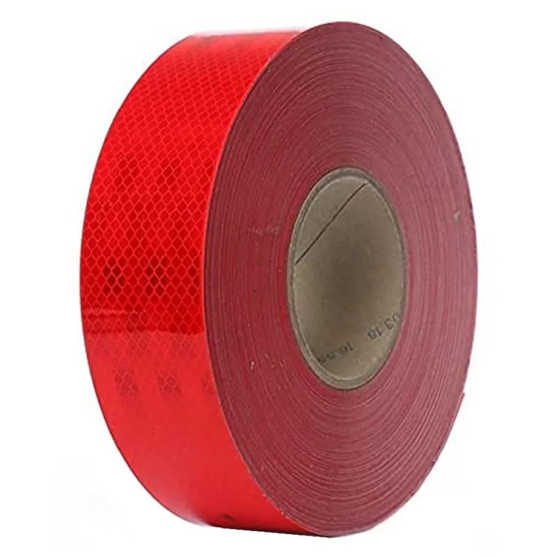 Minsales Red Reflective Tape - 2 Inch x 40 Meter, Radium, Water Proof