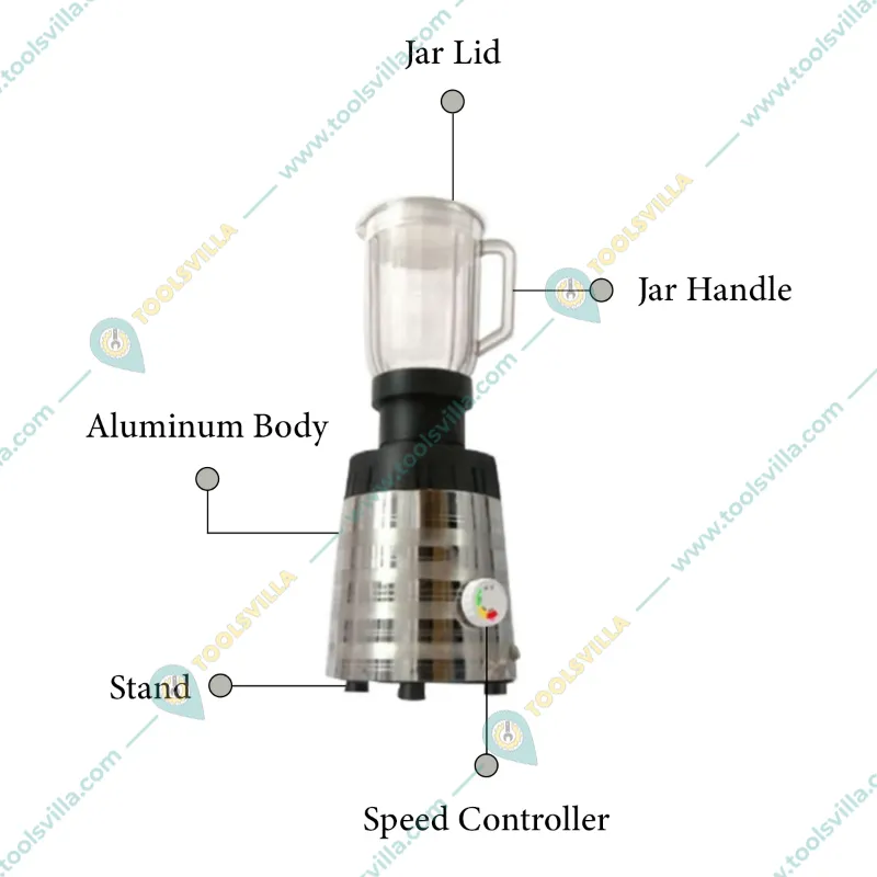 Kalsi Commercial 800W Mixer Grinder with Heavy Duty Motor