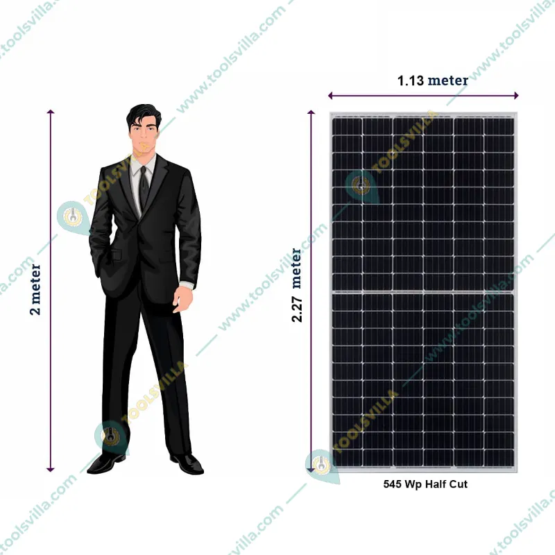 Solar Universe India 545Wp Half-Cut Monocrystalline Solar Panel of 144 Cells