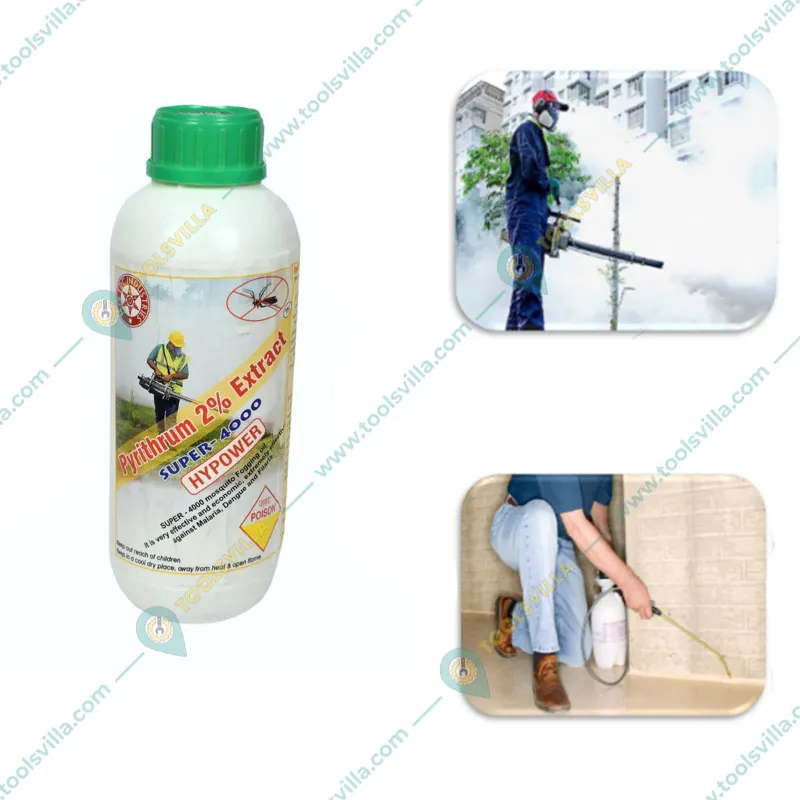 Super-4000 Pyrethrum 2% Mosquito Fogging Oil 1 Litre for Mosquitoes , Bed Bugs & Flies