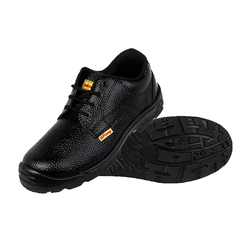 M Power Leather Men Industrial Safety Shoes With Steel Toe(Size-6)