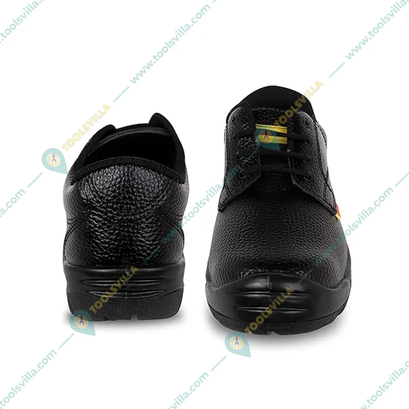 M Power Leather Men Industrial Safety Shoes With Steel Toe(Size-6)