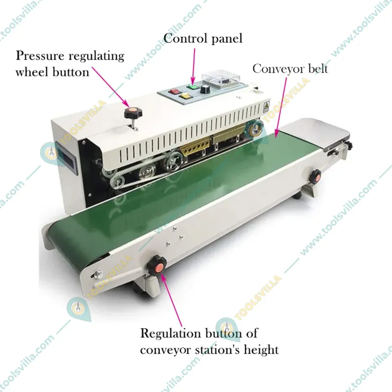 3 kg MS Analog Horizontal Continuous Band Sealer 750W