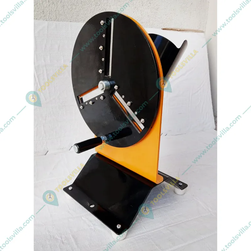 Hand Operated MS Body 3 Blades Wafer Maker Tabletop Vegetable Slicer Machine with Adjustable Cutting Thickness. 