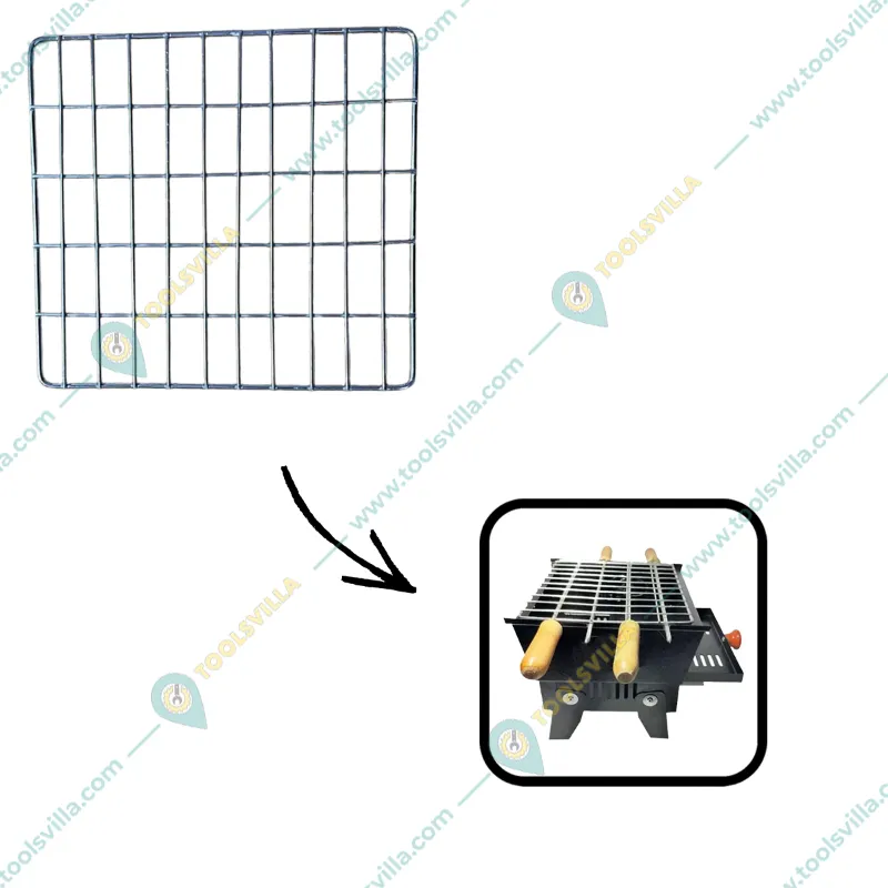  7.5x6.9 inch Mild Steel Grill for NE GRILLS Premium Quality 8 inch Mini Charcoal BBQ Grill 