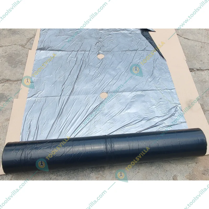 Siddhi 25 micron Black and Silver Mulching Sheet with Center Hole (Size : 3.25 feet x 400 meter)