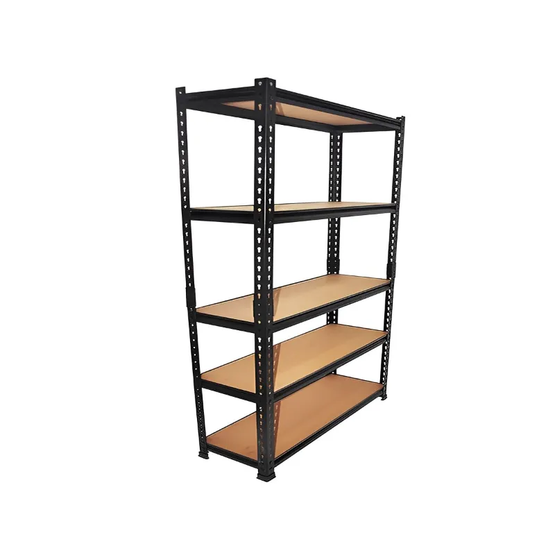 Blueboy 72 x 36 x 24 Inches 5 MDF Wooden Shelves Boltless Adjustable Multipurpose Rivet Storage Rack 