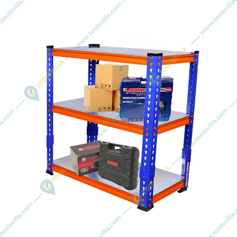 Blueboy 36x 24 x 12 Inch 3 GI Shelves Boltless Adjustable Multipurpose Rack 