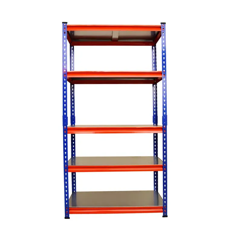 Blueboy 72 x 36 x 24 Inches 5 GI Shelves Boltless Adjustable Multipurpose Storage Rack (Red and Blue)