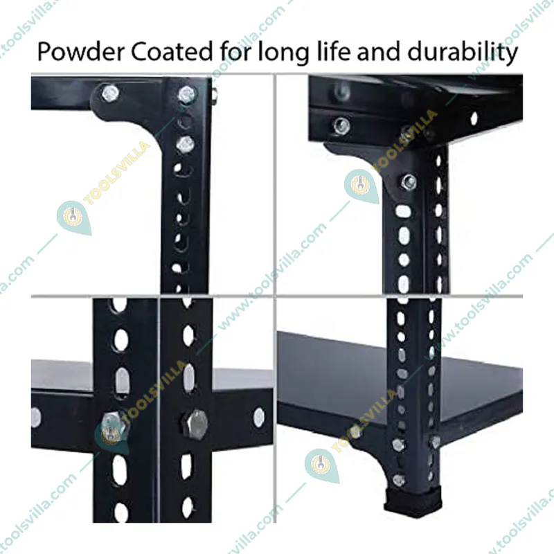 Alija 48 x 24 x 18 Inch 5 Shelves 100-120 kg Per Shelf Load Capacity Multipurpose Storage Rack (20 Gauge Shelves & 14 Gauge Angle)