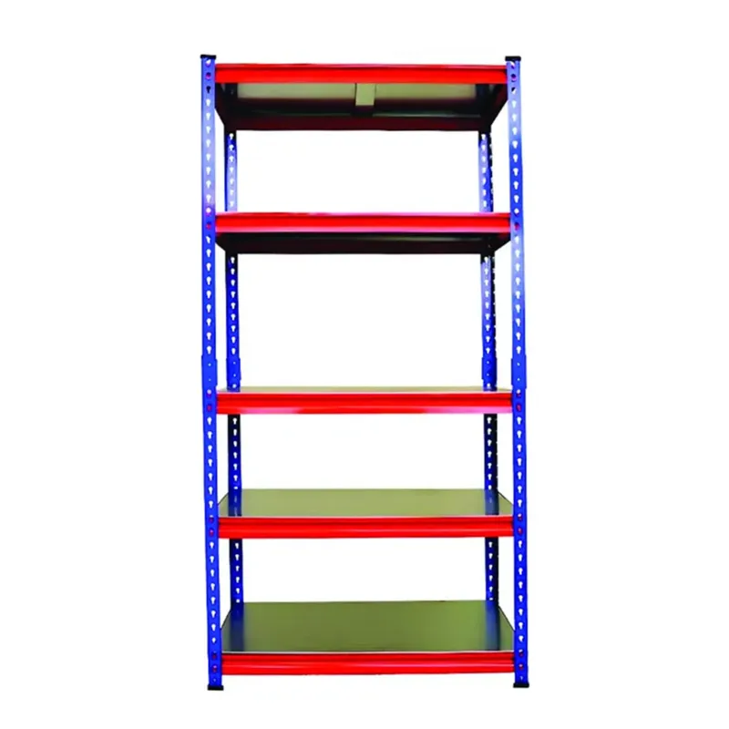 Blueboy 96 x 36 x 24 Inches 5 GI Shelves Boltless Adjustable Multipurpose Storage Rack (Red and Blue)