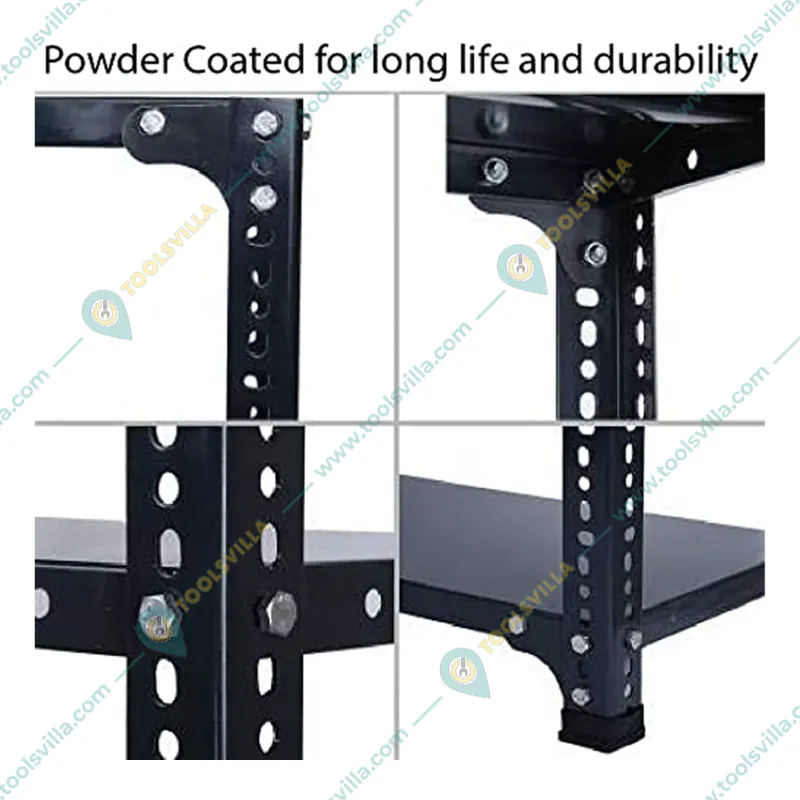 Alija 48 x 24 x 18 Inch 3 Shelves Multipurpose Storage Rack (20 Gauge Shelves & 14 Gauge Angle)