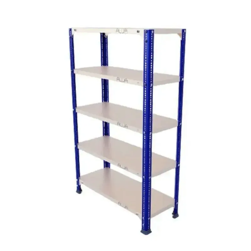 ALIJA 48 x 23 x 12 Inch 5 Shelves Multipurpose Storage Rack With Accessories(Color-Black,Gauge-24 Gauge Shelves & 18 Gauge Angle)