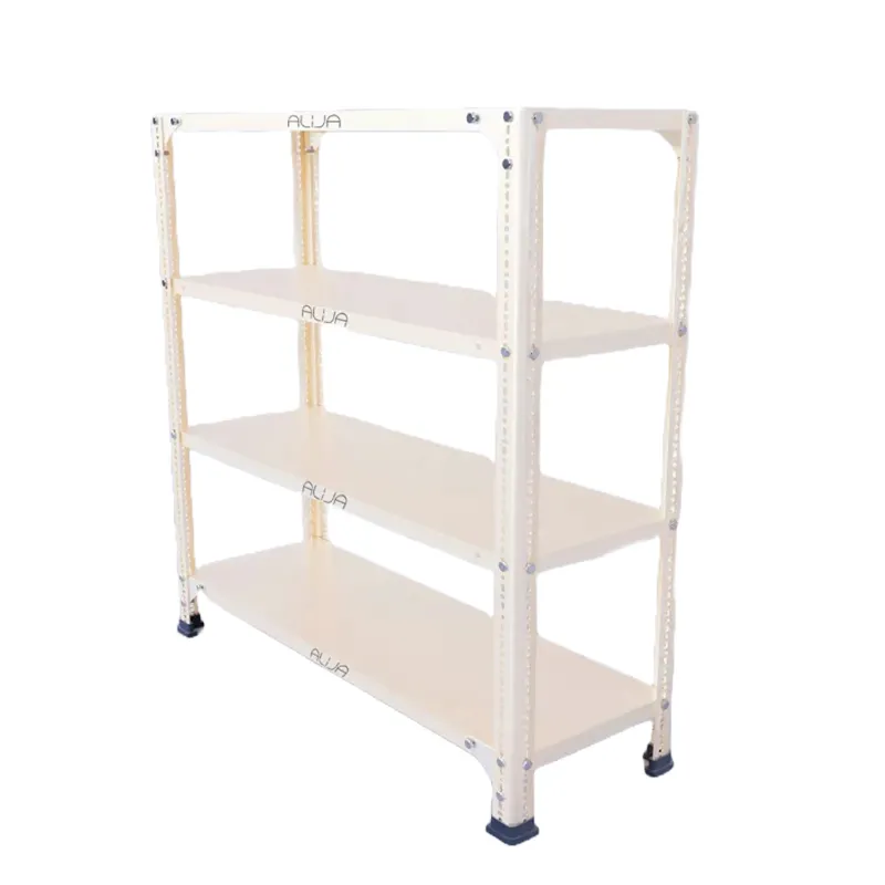 ALIJA 36 x 35 x 12 Inch 4 Shelves Multipurpose Storage Rack With Accessories(Gauge-24 Gauge Shelves & 18 Gauge Angle,Color-Black)