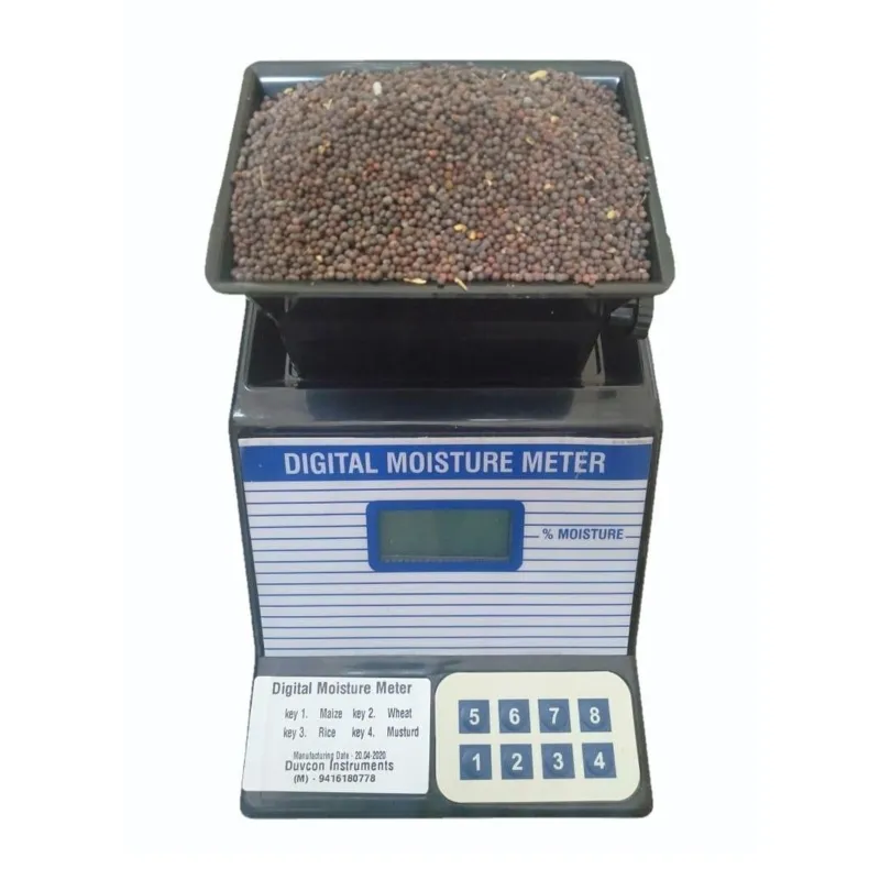 Duvcon Digital Grain Moisture Meter for Mustard | 1 Year Warranty