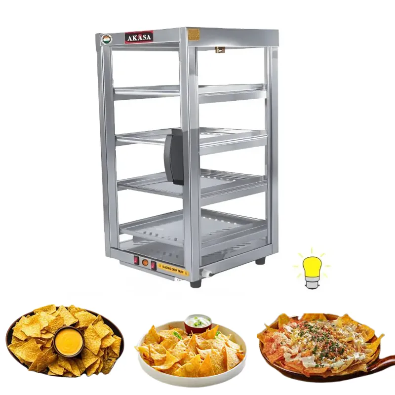 Akasa  NW 504 Nacho-Cone Warmer with 4 SS Tray, 200W