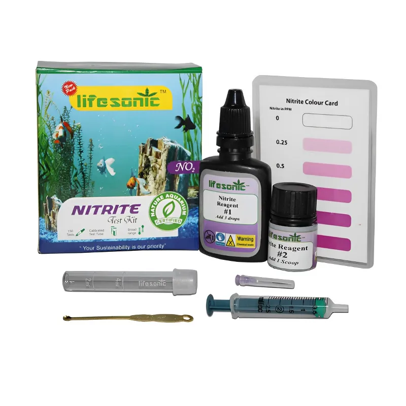 Life Sonic Nitrite Test Kit for Aqua-Farming Tanks and Ponds | 50 Tests per Kit | 3 Years Shelf Life