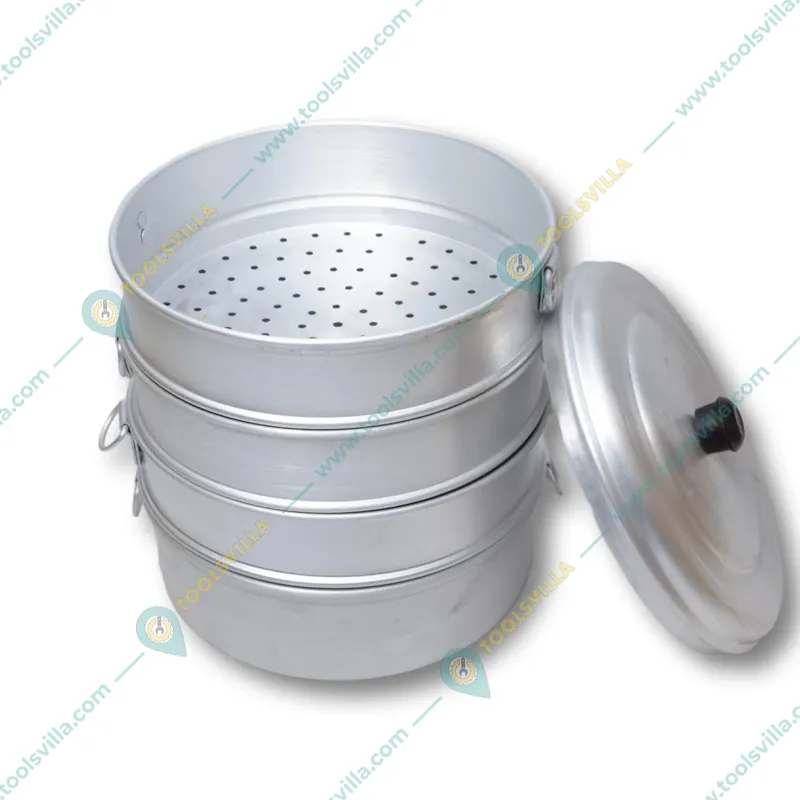 Aluminium 19 inch 4 Tier Momo Steamer