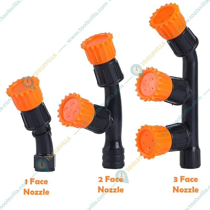 Premium Quality 1 Face, 2 Face, 3 Face Nozzle (Combo Pack) for Battery Sprayer