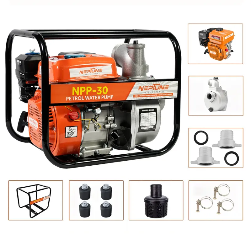 Neptune NPP-30, 4 Stroke, 6.5 HP, 3 inch Agriculture Water Pump | Suitable for Irrigation And Water Logging Purposes