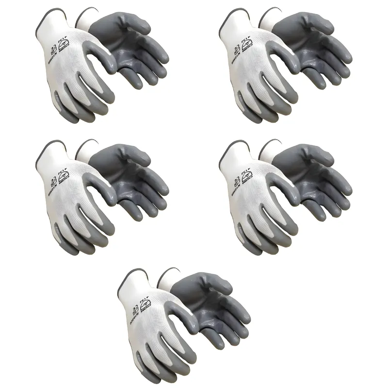 SIA Nylon Gray Cut Resistant Hand Safety Gloves(Pack-5)