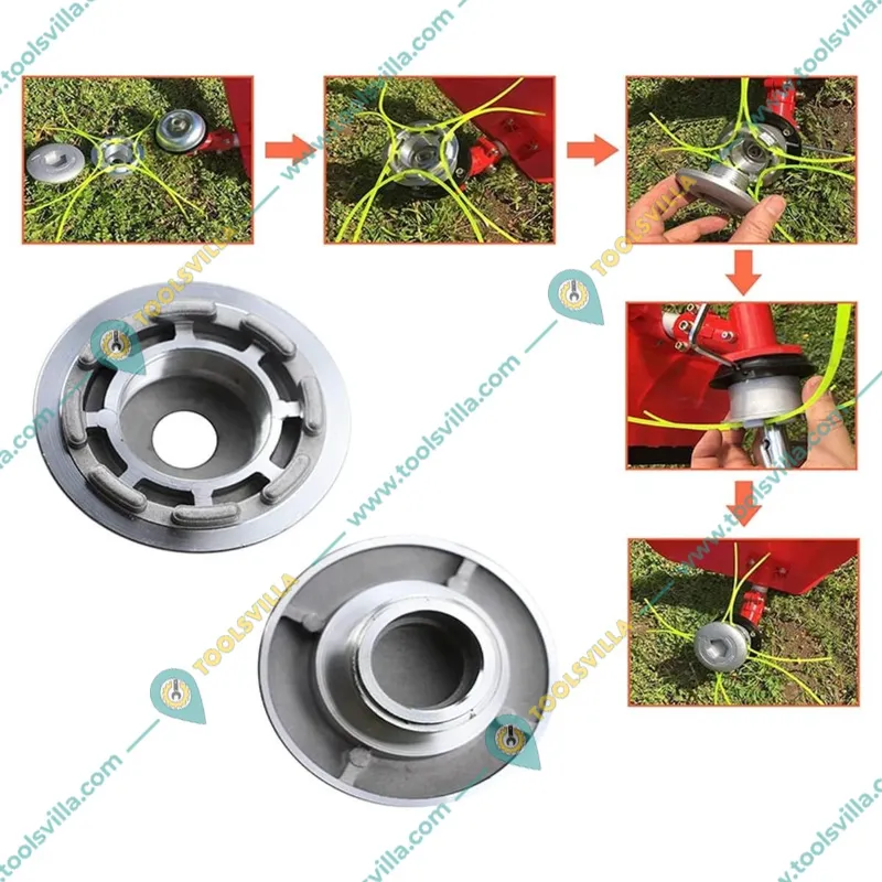 Nylon Rope / Trimmer Line of 2 kg 3 mm with Free BC 510 Aluminum Trimmer Head for Brush Cutter