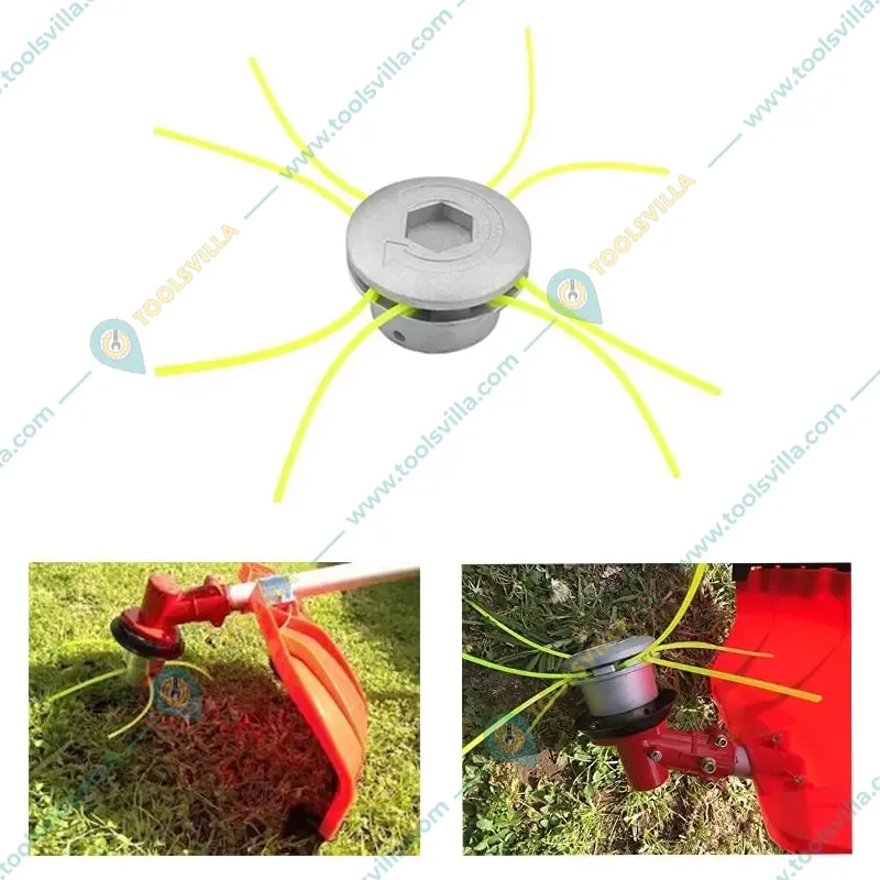 Nylon Rope / Trimmer Line of 2 kg 3 mm with Free BC 510 Aluminum Trimmer Head for Brush Cutter