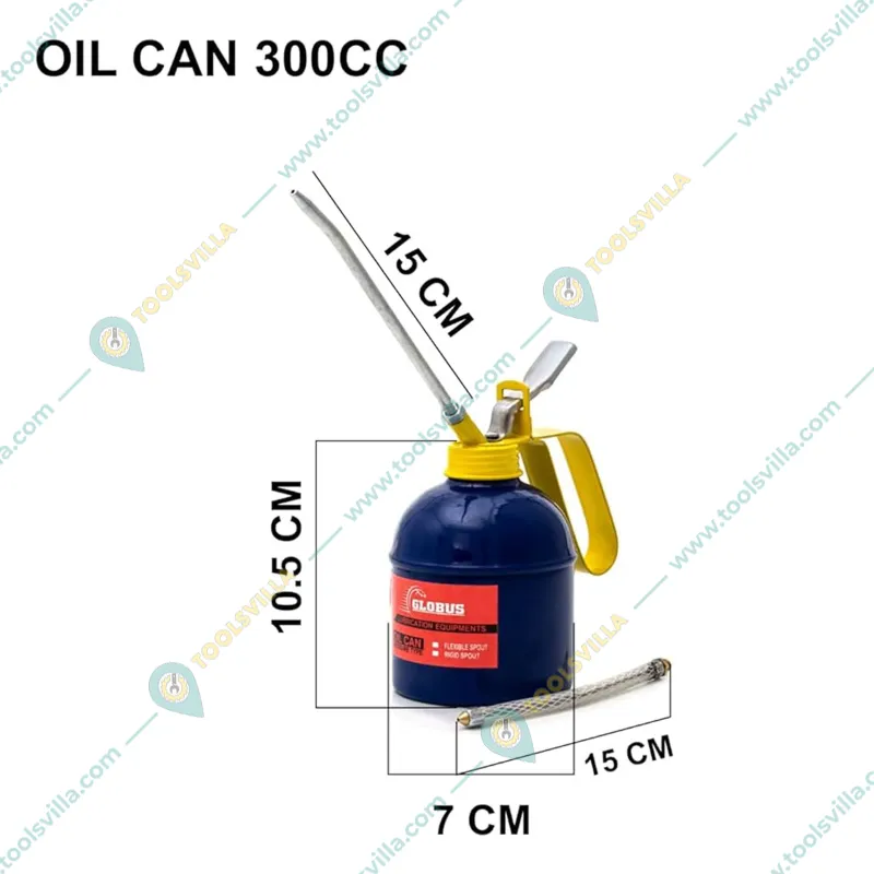 Globus 1102 Steel Lubricant Blue 200 ml Oil Can Flexible
