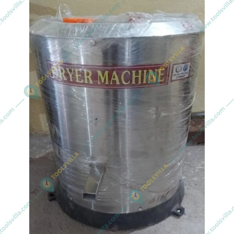 Commercial Stainless Steel Oil Dryer Machine with 1 HP Motor 