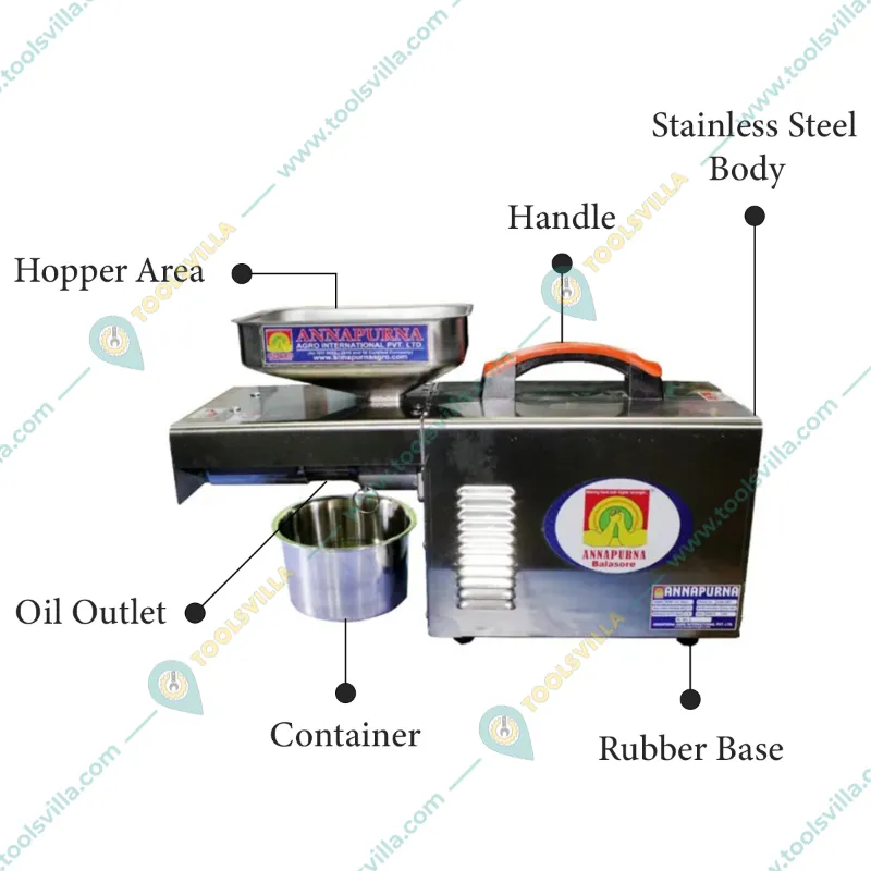 Annapurna Oil Extractor Machine 600W, 7 to 10 Kg/hr Capacity