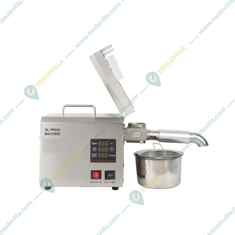Domestic IMP-08TC Stainless Steel Oil Press Machine/Expeller, Capacity 4-8 kg/hr with Free Accessories  