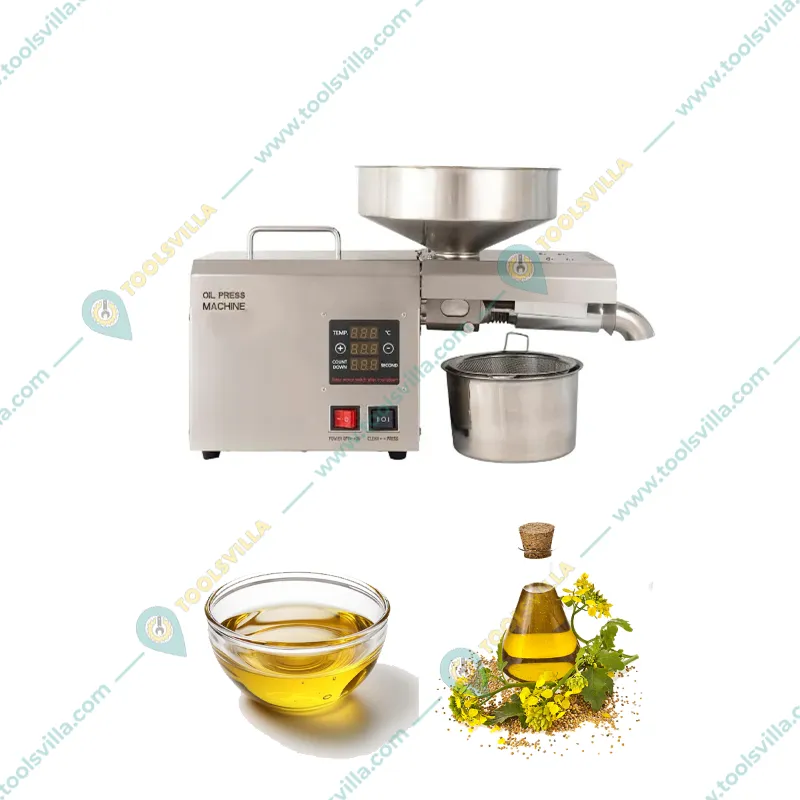 Domestic IMP-08TC Stainless Steel Oil Press Machine/Expeller, Capacity 4-8 kg/hr with Free Accessories  