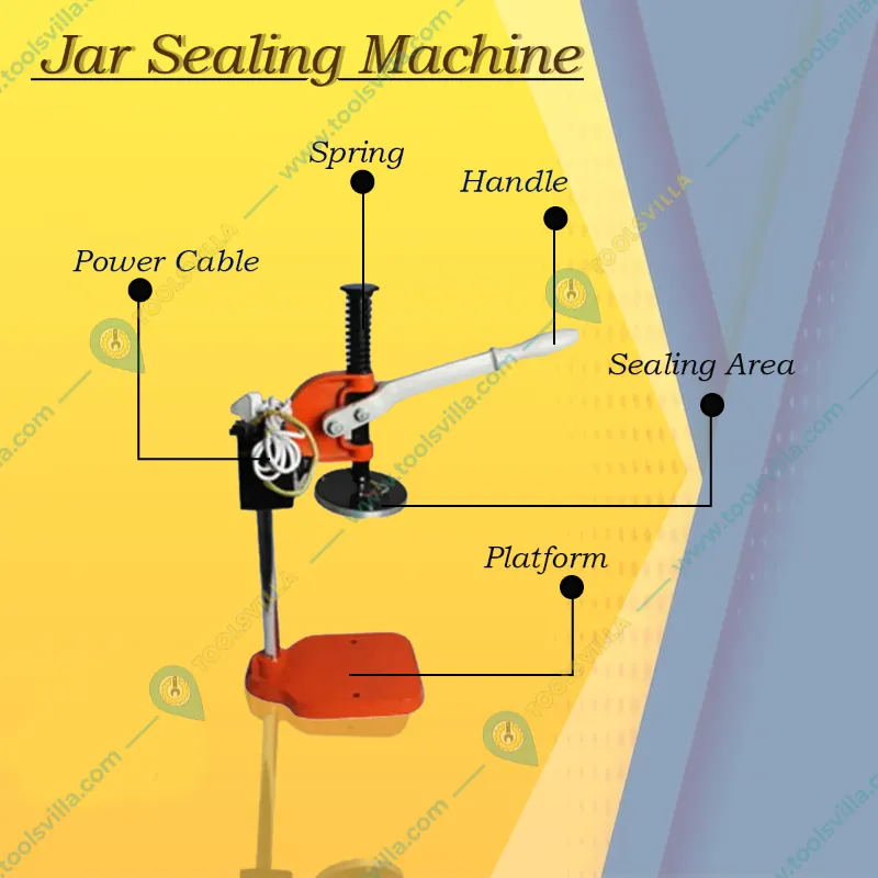 Commercial Jar Sealing Machine 127mm