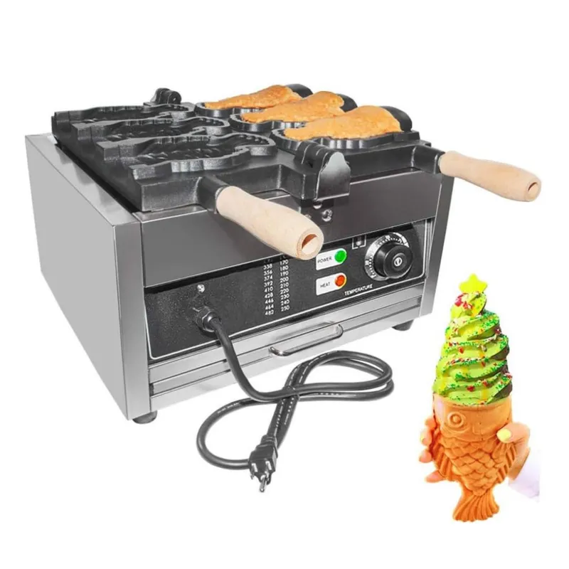 Commercial Open Mouth Fish Taiyaki Waffle Maker 