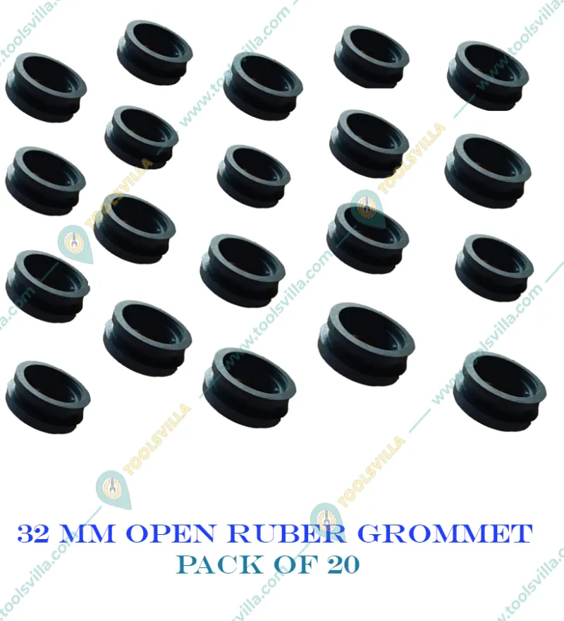 32mm Black Open Rubber Grommets used for Drip Irrigation(Pack of 20)