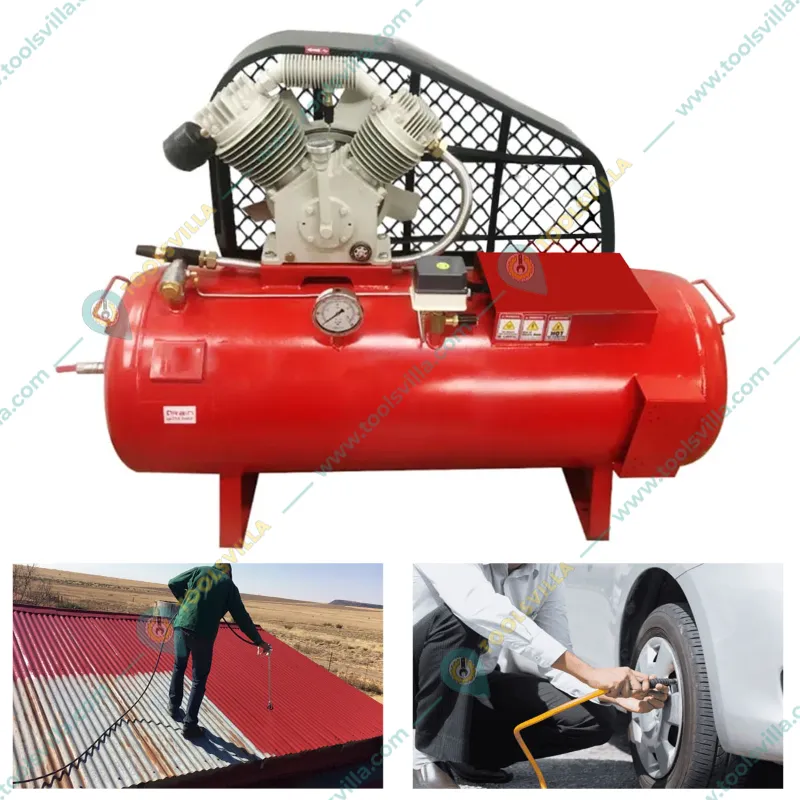 Marshal 250 Litres (500 Pound) Double Stage Air Compressor Without Motor, 17.7 CFM