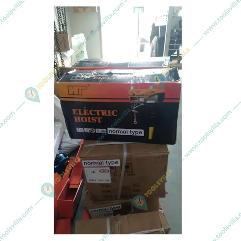 HT PA 1000 Electric Hoist With 2.5 HP Copper Winding Motor, 20 Meter & 8 mm Wire Rope