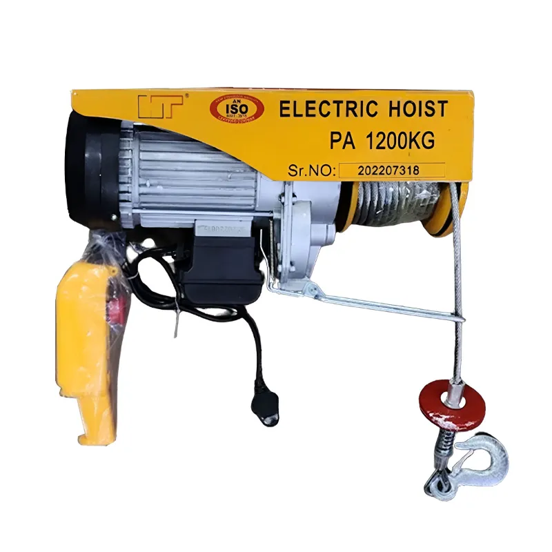 HT PA 1200 kg Electric Hoist With 2.5 HP Copper Winding Motor, 8 mm Diameter & 20 Meter Long Wire Rope