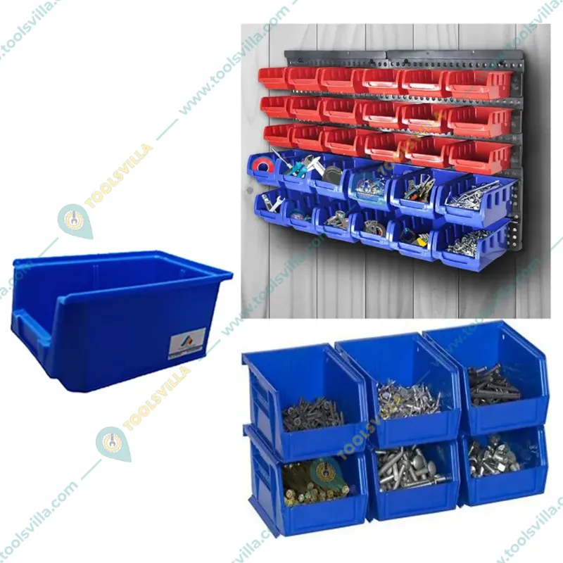 Avsar 170 x 115 x 75 mm FPO Blue Storage Bin, Premium HDPE Material (Bin-5) - Pack of  32