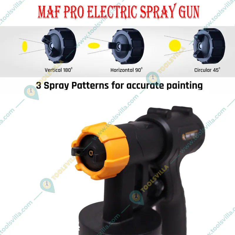 MAF PRO 550 W HVLP Spray Gun With Viscosity Measuring Cup and Mountable Fast Air Painting Tool (MSG-5502)