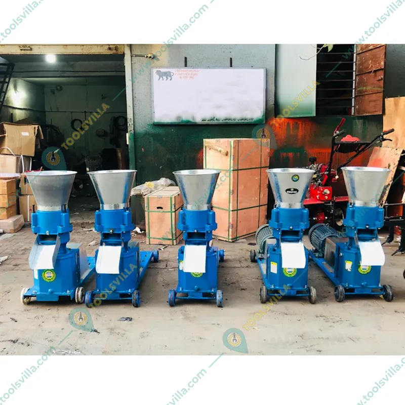 Heavy-Duty 4HP Single Phase Pallet Making Machine, 60-80kg/hr with 4mm Pallet Size for Animal Feed