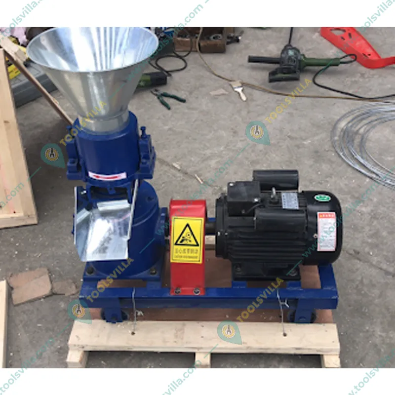 Heavy-Duty 4HP Single Phase Pallet Making Machine, 60-80kg/hr with 4mm Pallet Size for Animal Feed